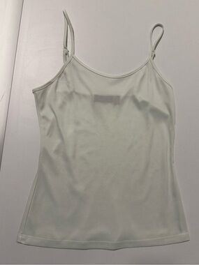 Women's Slim Fit White Spaghetti Strap Tank Top petite xs apt9